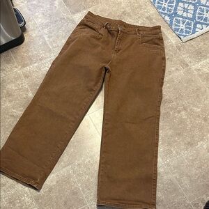 Brown Straight-Leg Pants women’s size 18